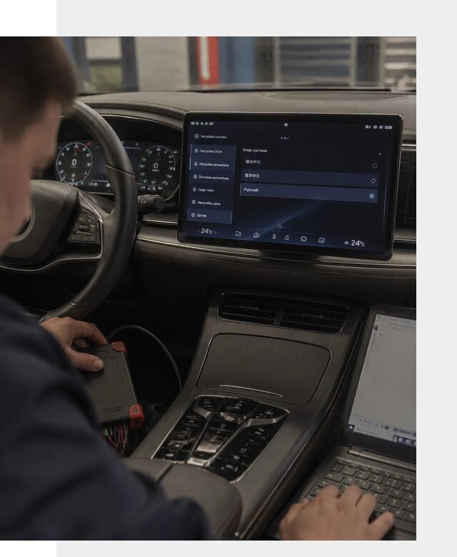 Русификация автомобиля BYD HAN для эксплуатации в Полевской